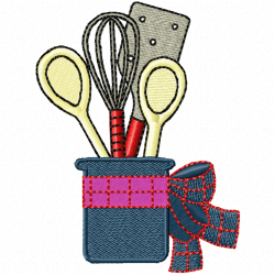 Kitchen And Tools Equipment Embroidery Design 6